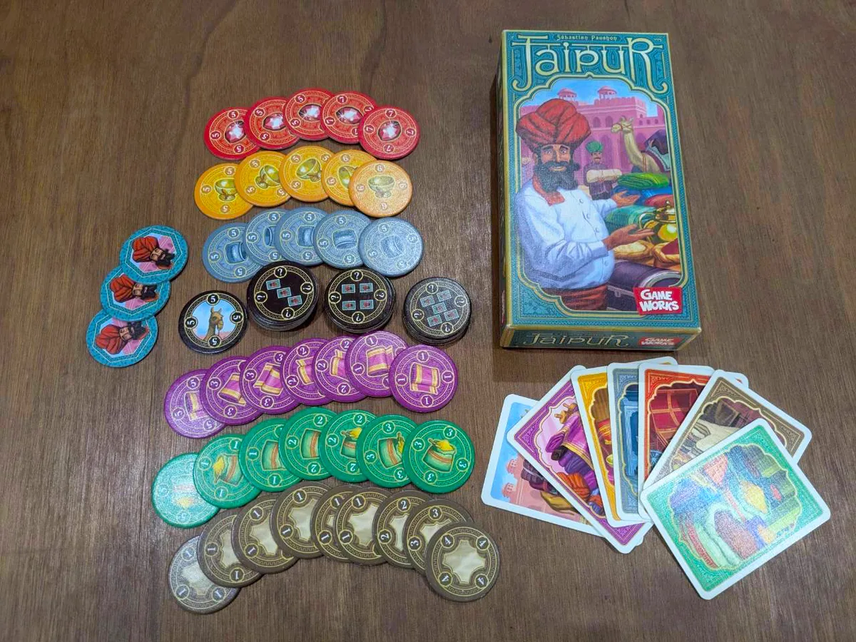 ジャイプルの実物。ボードゲームカフェ ロンドン（吉祥寺）
